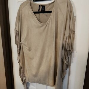 New Directions Tan Blouse with Elegant Design